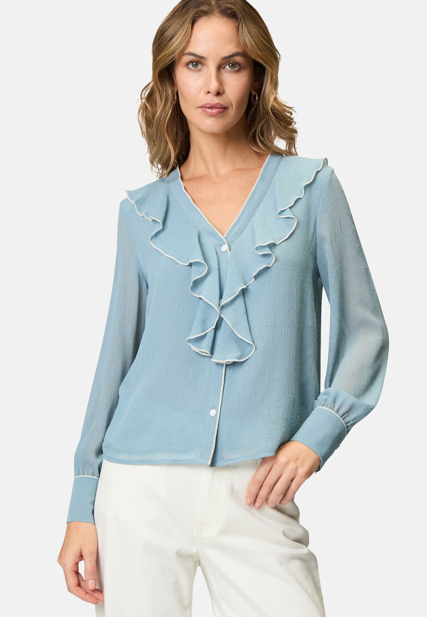 Thumbnail - Chiffonbluse mit Rüschen