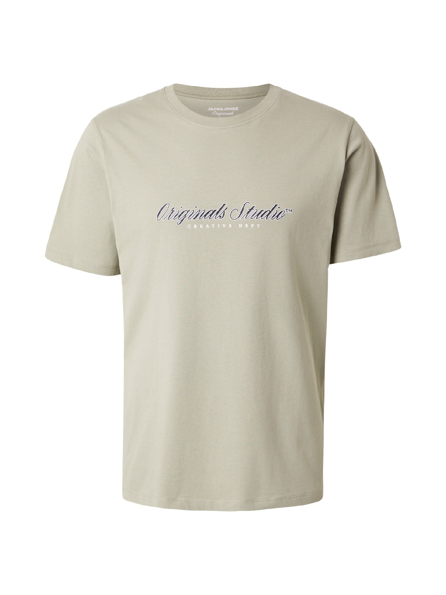 JACK & JONES Tricou 'JORMONTAUK'  verde pastel / negru / alb