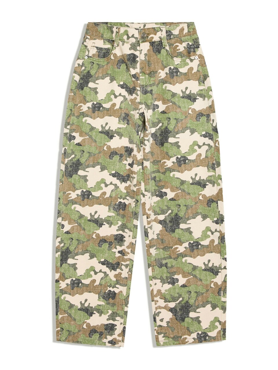 Jeans ljusbeige / brun / grön