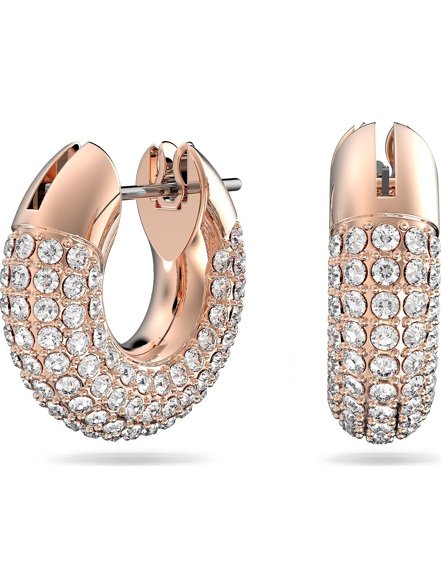 Swarovski Fülbevalók  rózsaszín arany / fehér akciós termékkép 1
