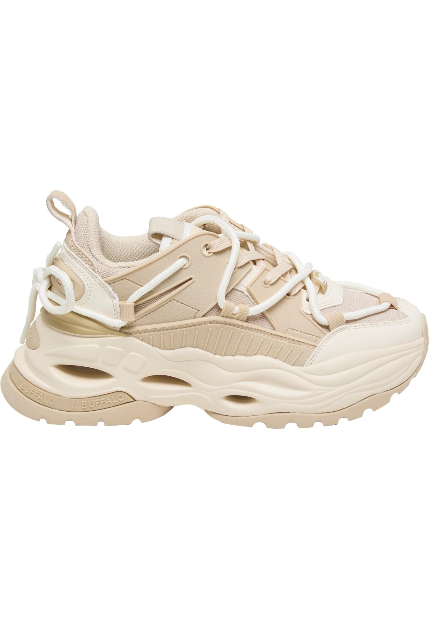 BUFFALO Zapatillas deportivas bajas crema / arena
