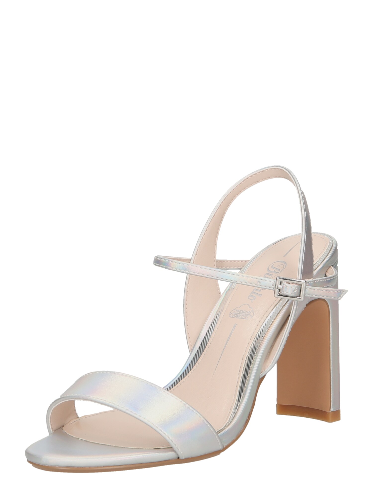 BUFFALO Sandale cu baretă Jean  argintiu