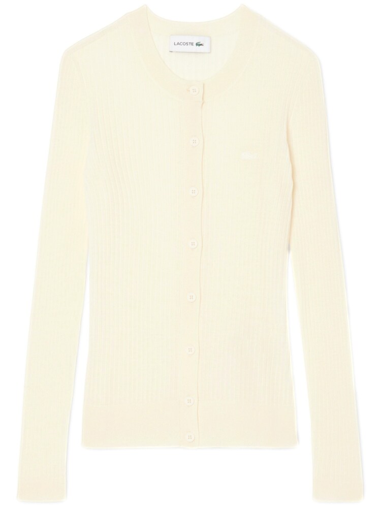 LACOSTE Strickjacke Damen Größe XS gelb