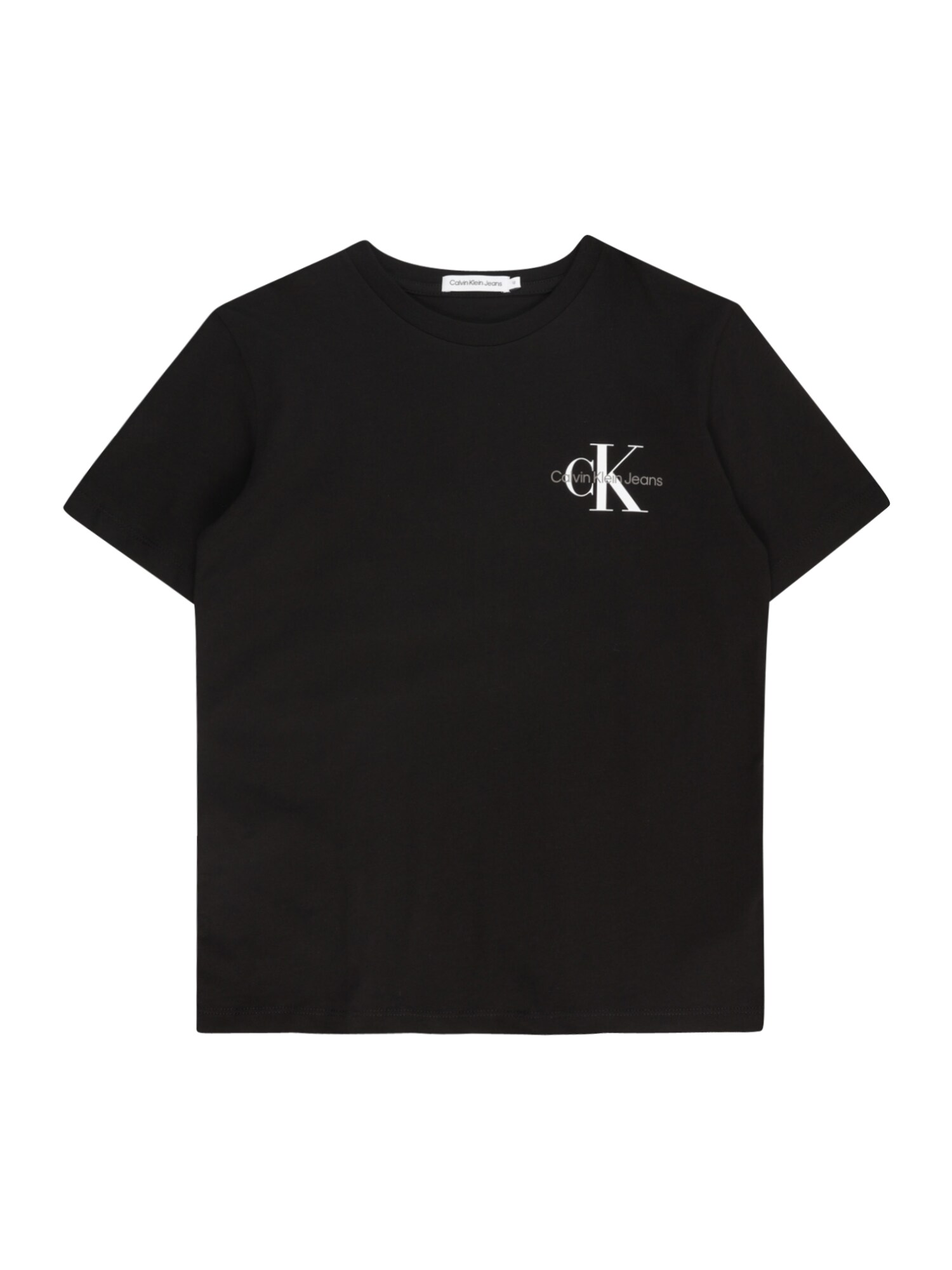 Calvin Klein Jeans Tricou  negru / alb