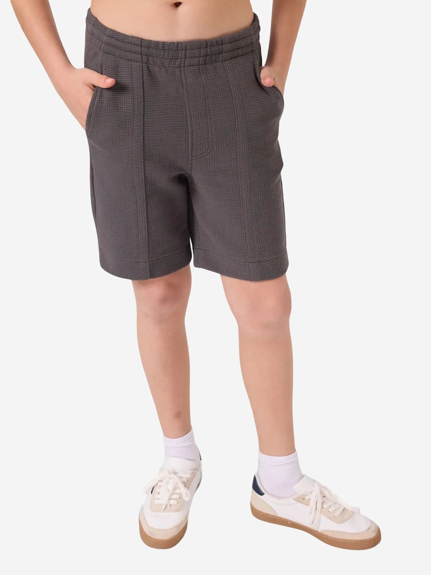 Tommy Life Hlače 'TOMMY Shorts aus Jersey in normaler Passform' antracit siva