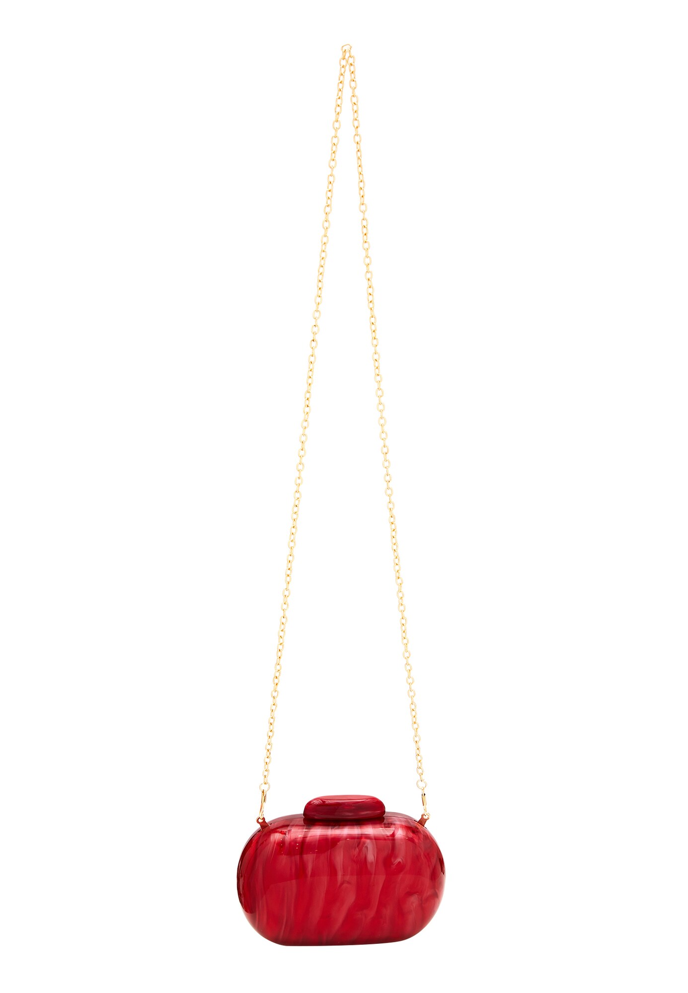 NAEMI Bolso de noche rojo carmesí