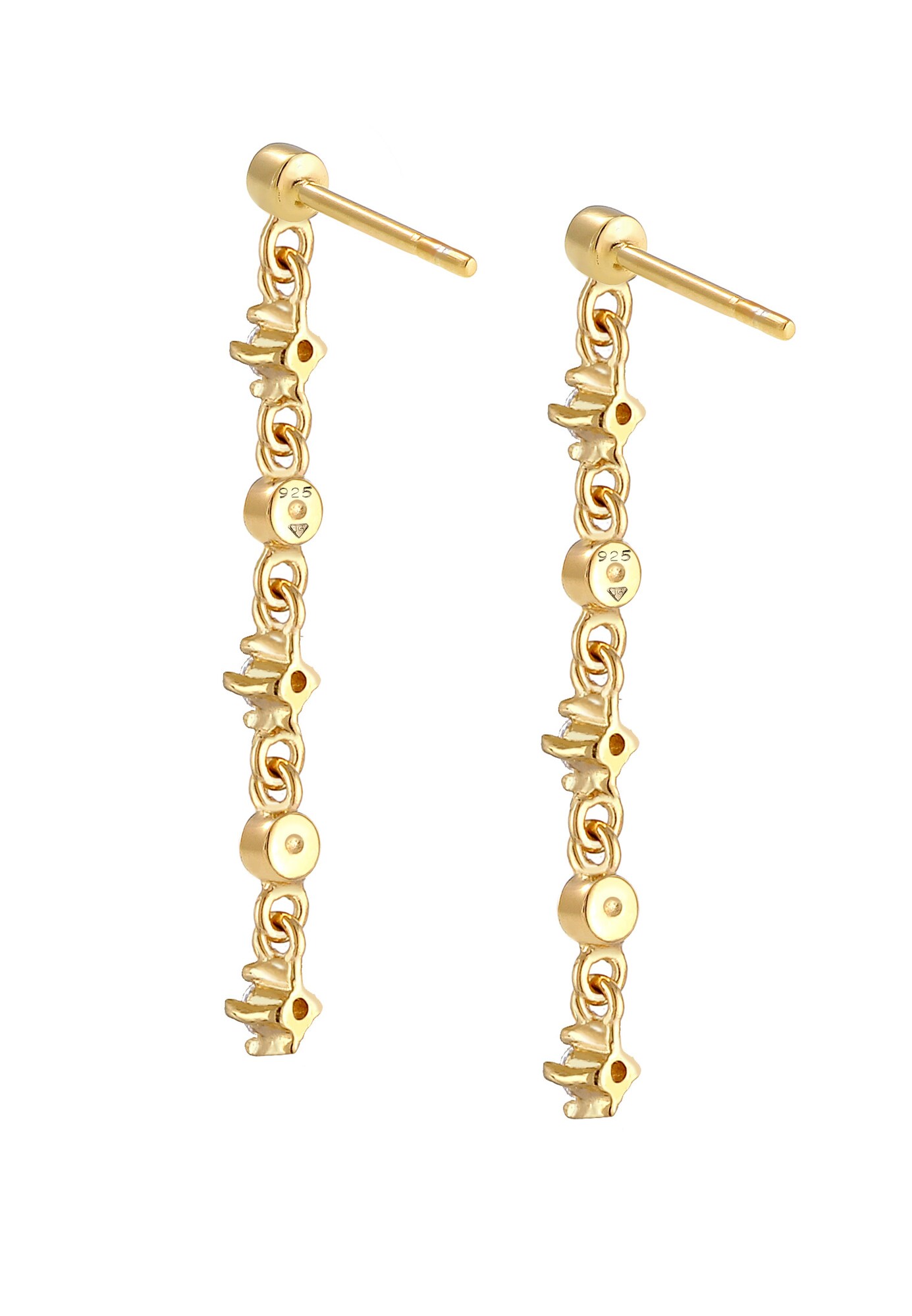 Thumbnail - ELLI Ohrringe Ear Chain, Kreis, Solitär-Ohrring