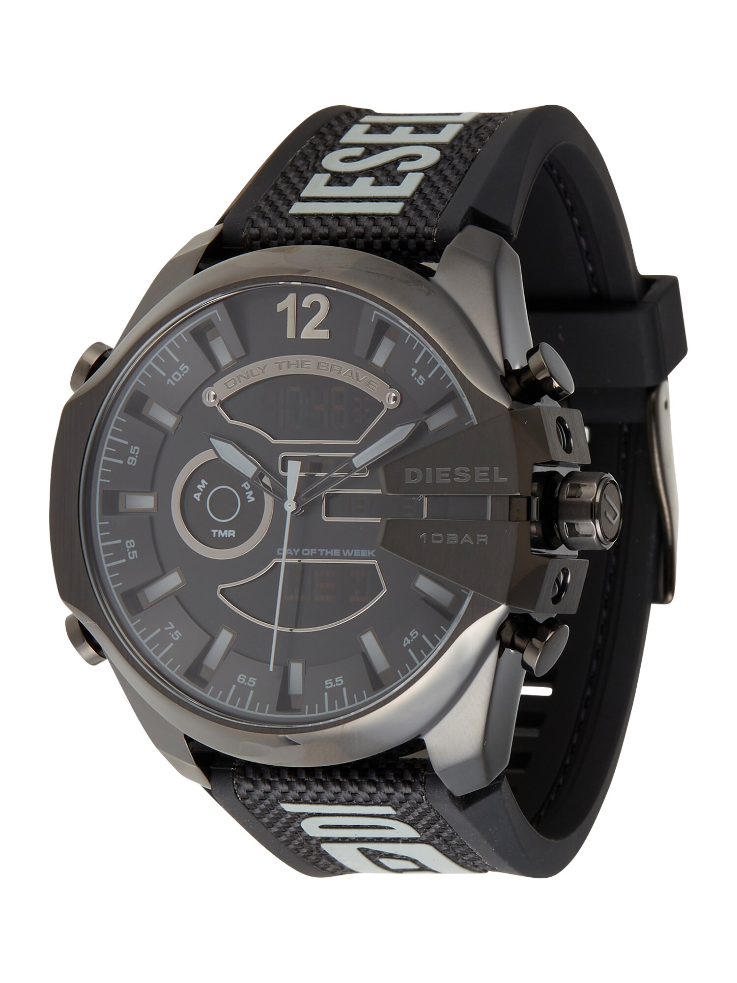 DIESEL Analoginis (įprasto dizaino) laikrodis pilka / juoda