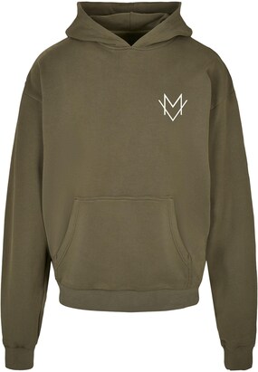 Merchcode Sweatshirt Olijfgroen / Wit