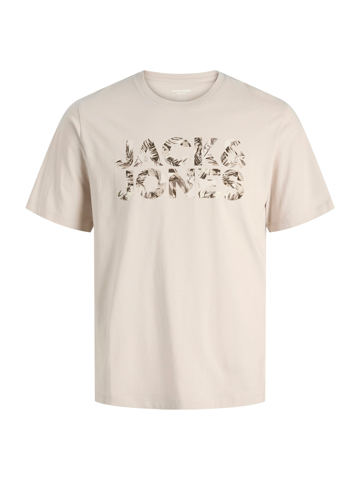 JACK & JONES Tricou JJEJeff  crem / ombră / maro închis