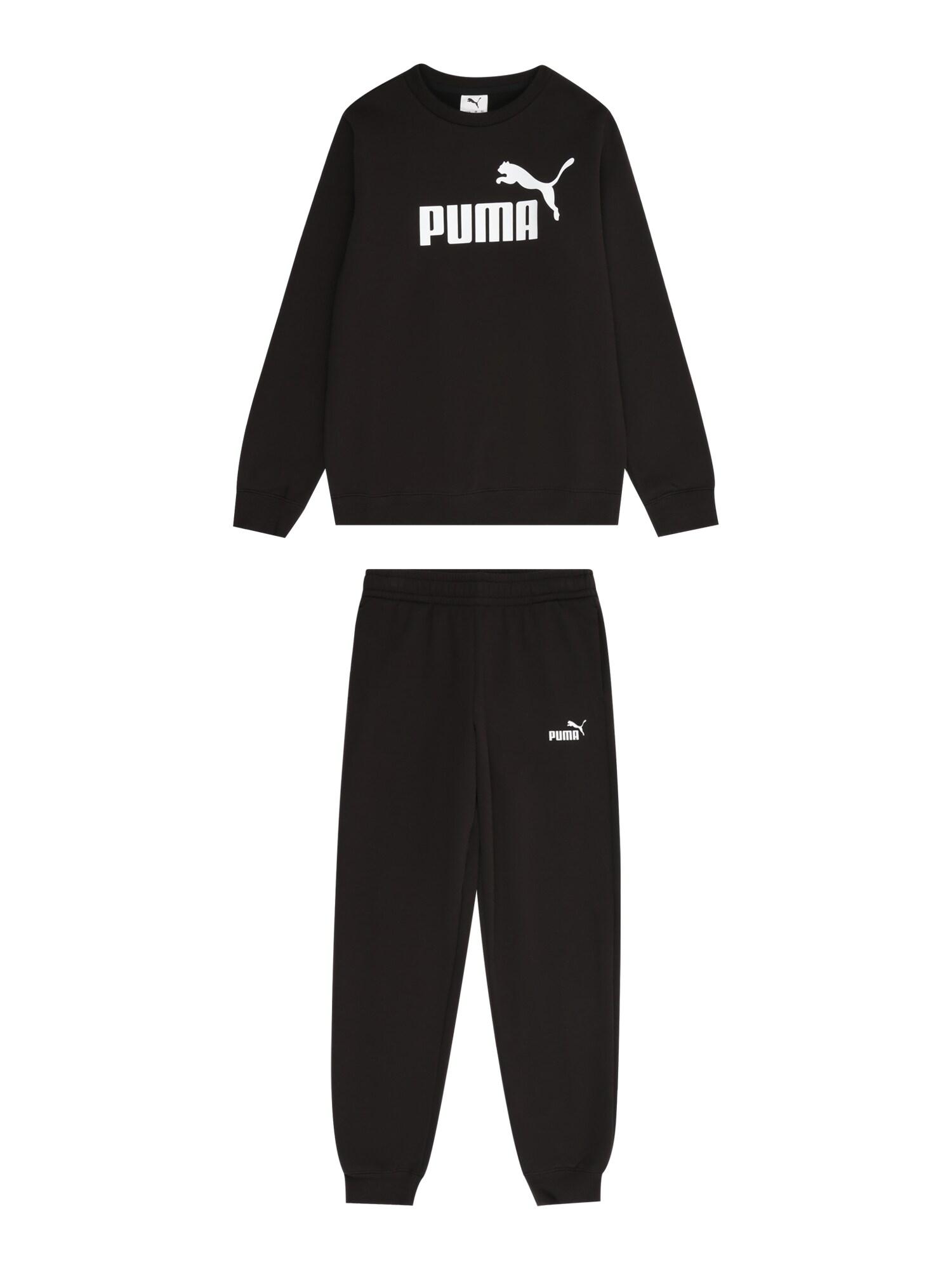 PUMA Joggingová súprava 'ESS No.1'  čierna / biela