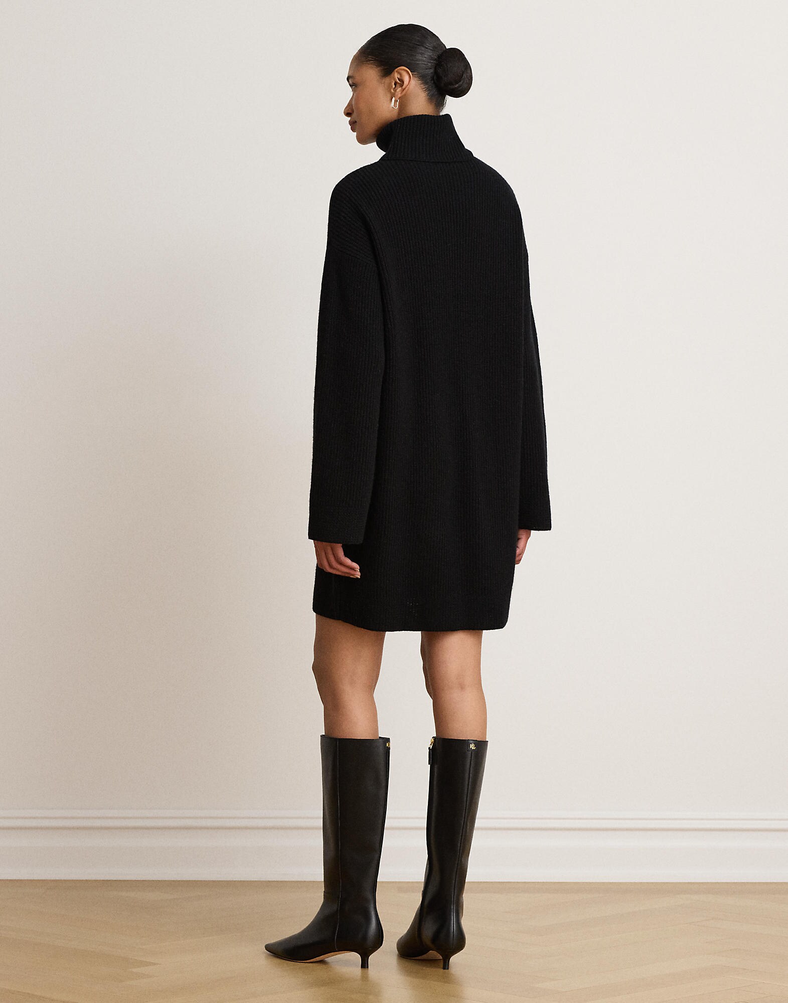 Lauren Ralph Lauren Vestido de punto negro – imagen 11