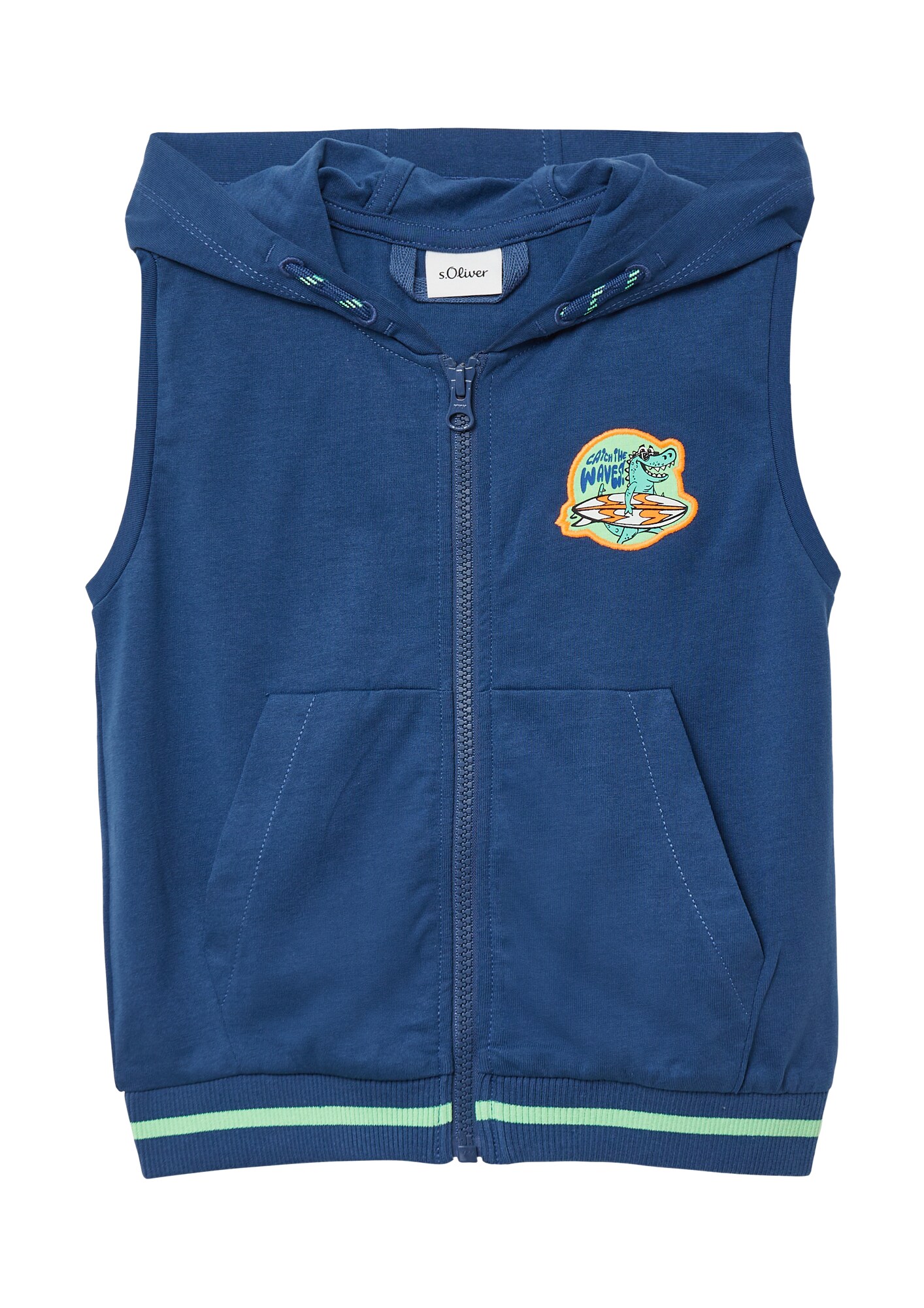 S.Oliver Bodywarmer Aqua / Donkerblauw / Mintgroen / Oranje