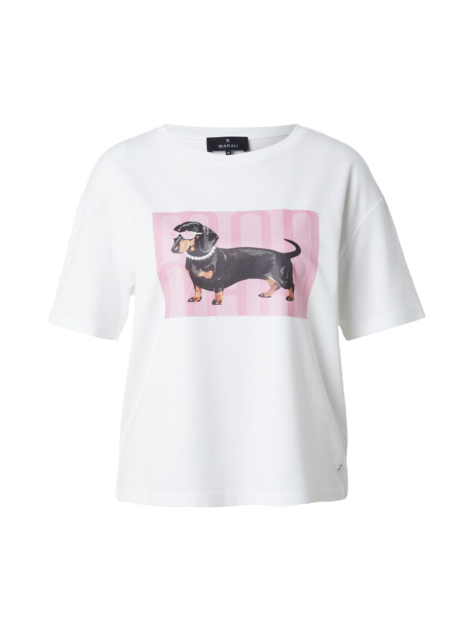 T-shirt ljusrosa / svart