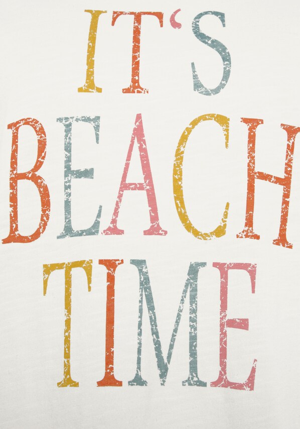 BEACH TIME, Póló, fehér, 2 kép a 7 közül