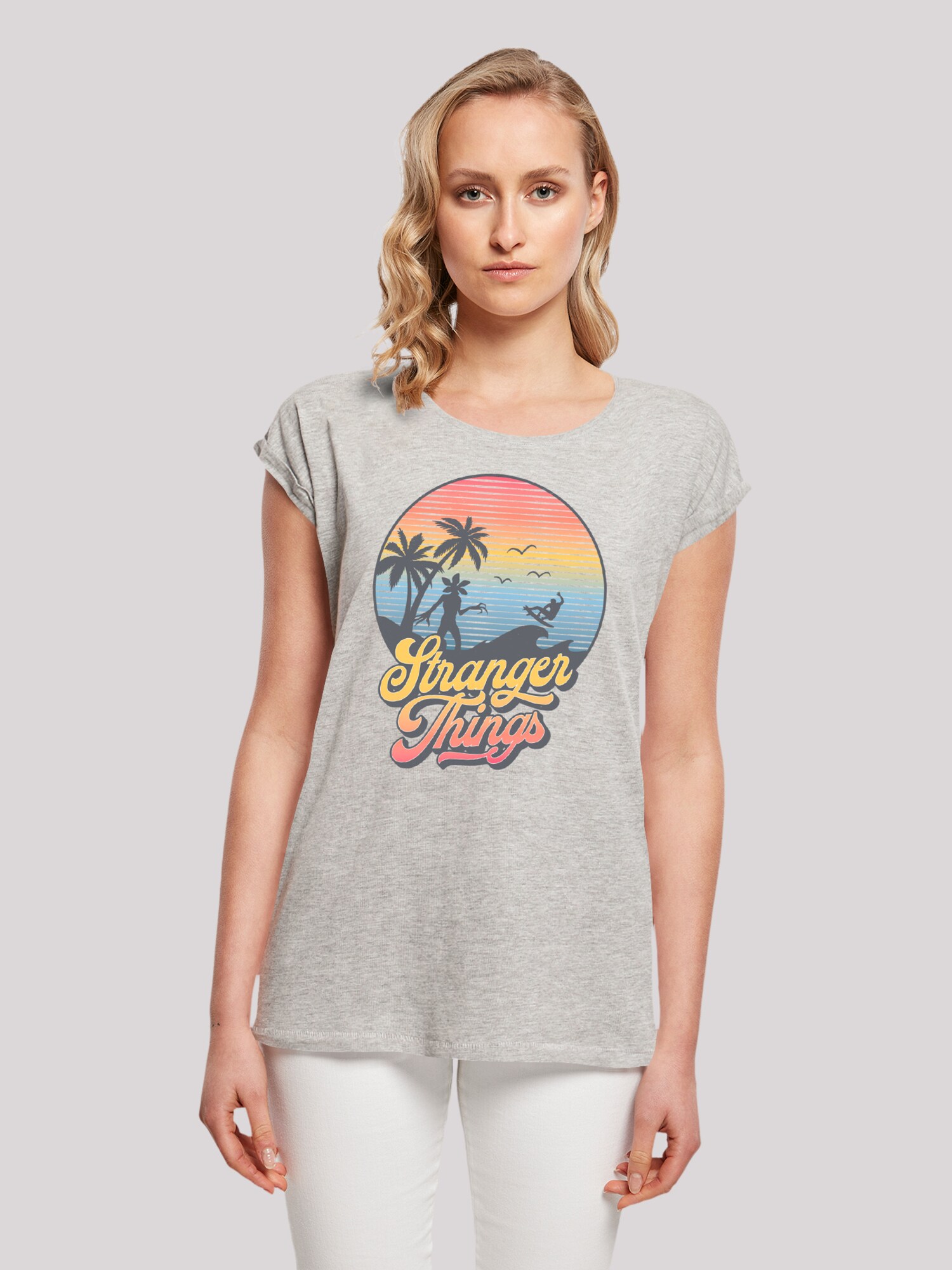 Thumbnail - F4NT4STIC T-Shirt Stranger Things LA Gradient Netflix TV Series