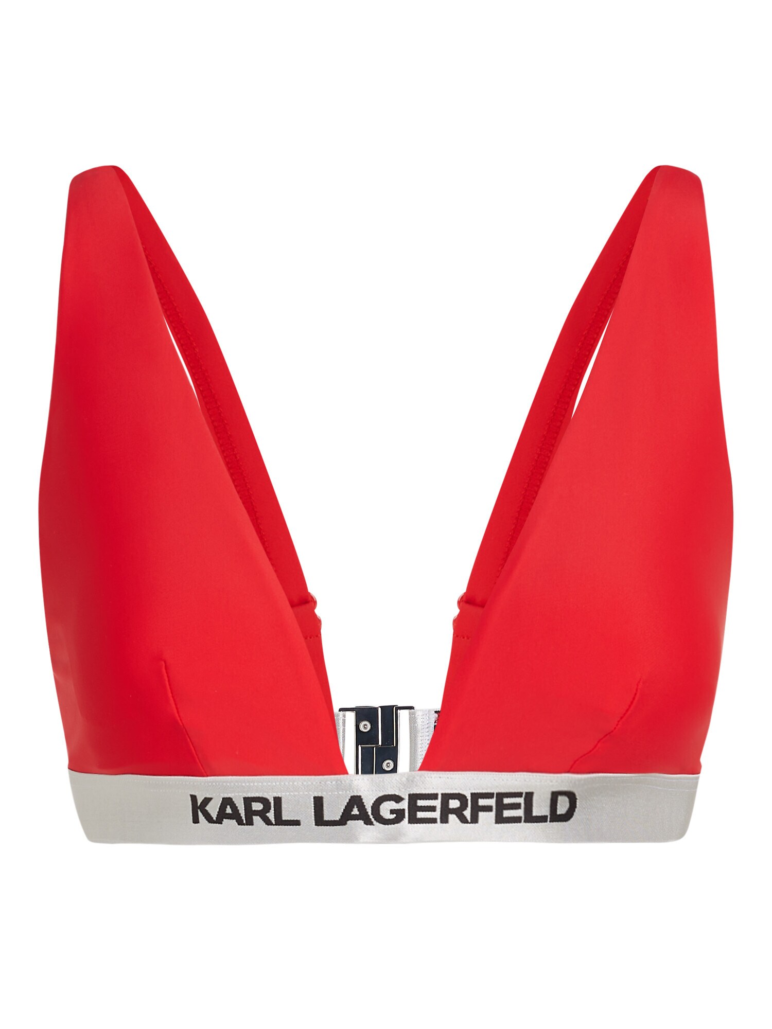 Karl Lagerfeld Bikini felső  világosszürke / piros / fekete akciós termékkép 1