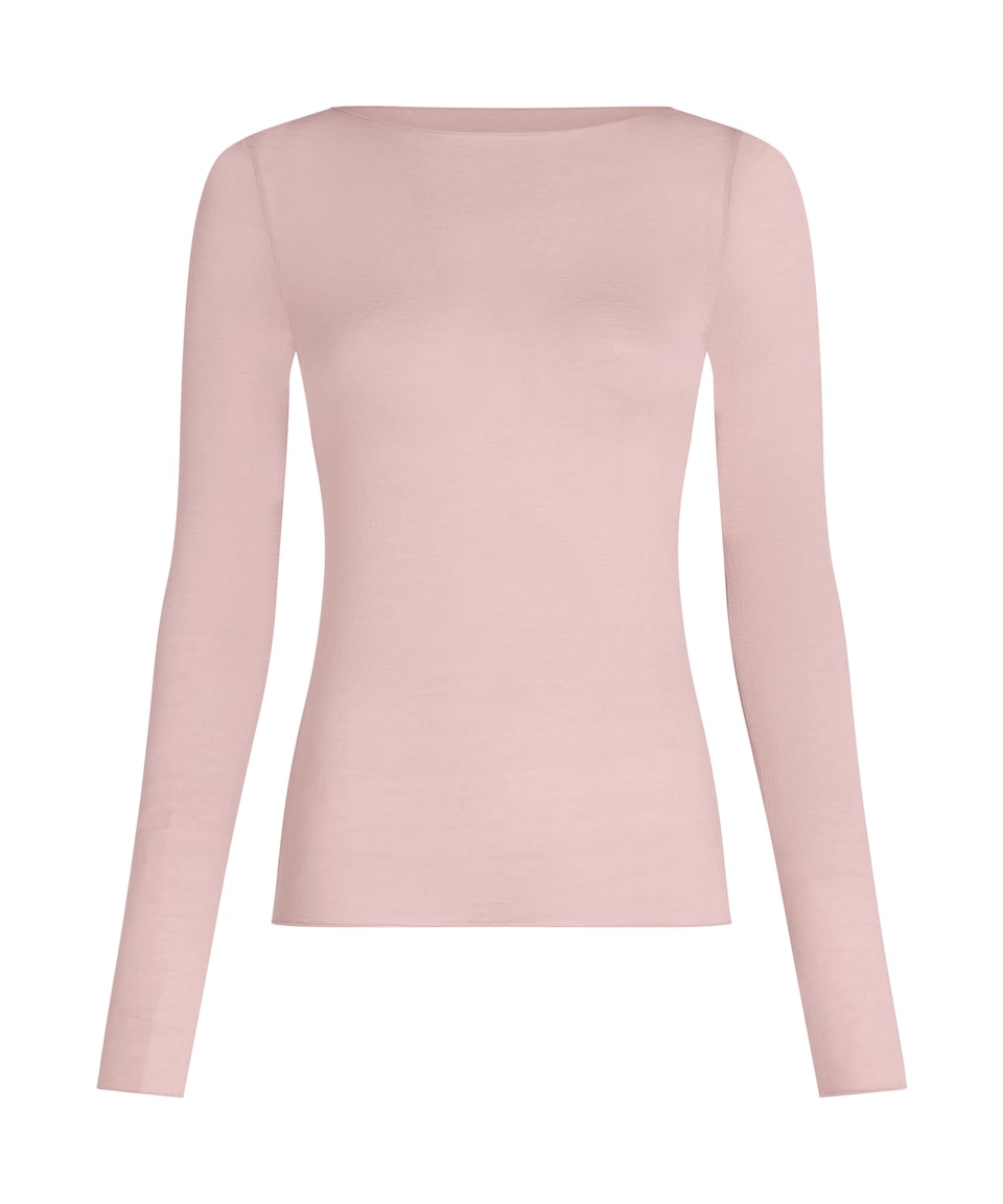 T-shirt ' Boatneck with Cashmere'