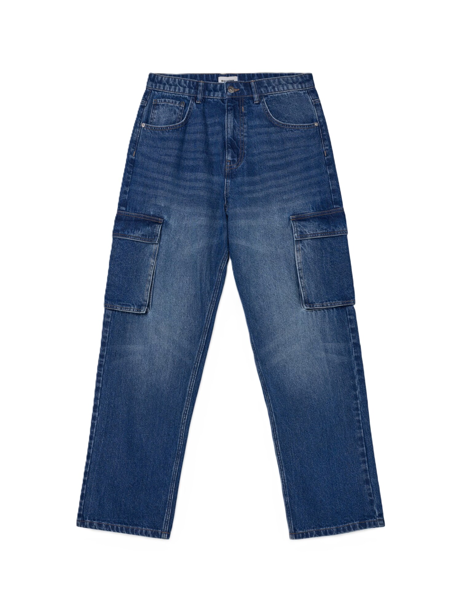 BALMOHK Pantalón vaquero cargo 'LUIS' azul oscuro