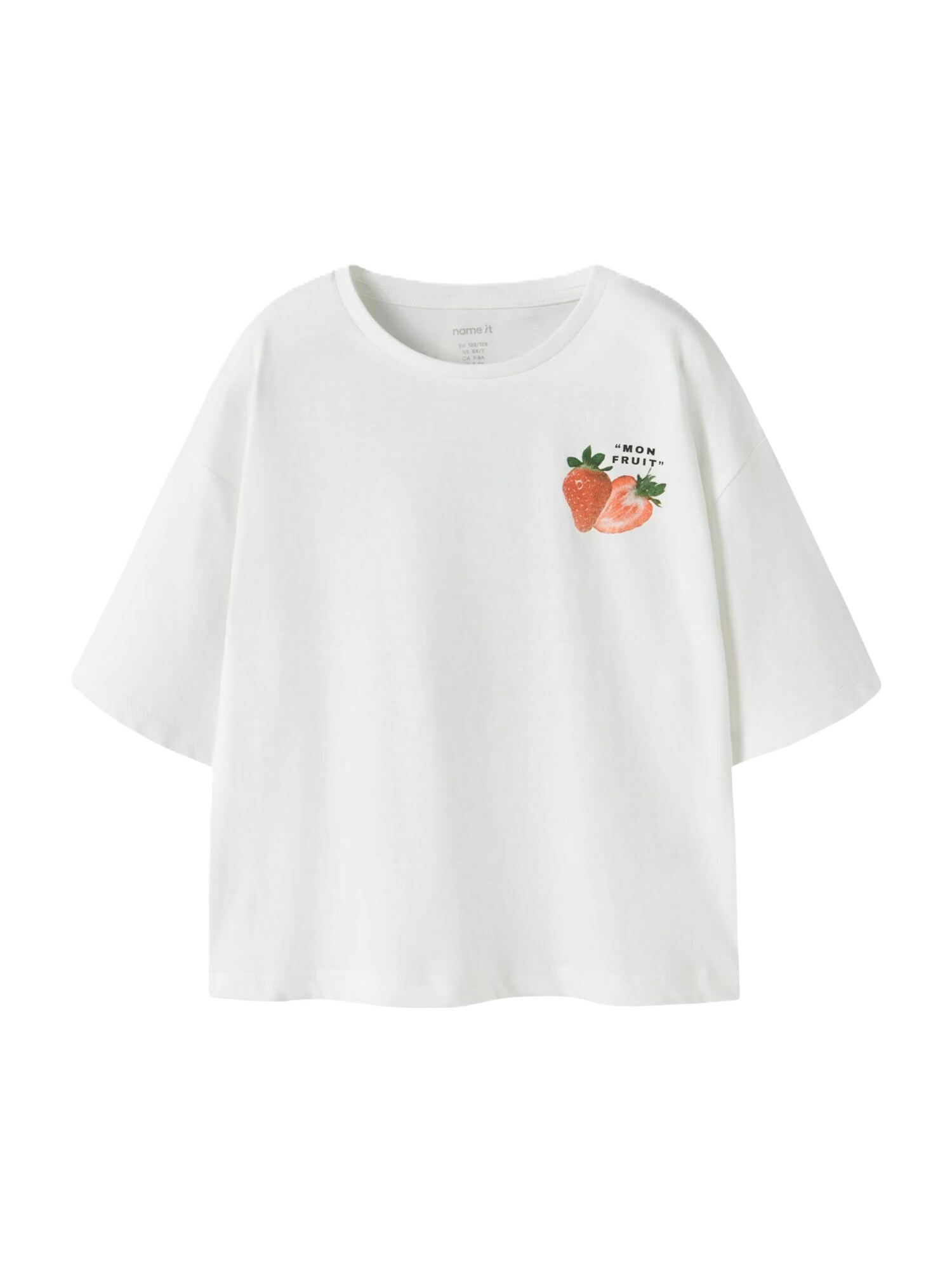 NAME IT Tricou 'NKFJEMILLO'  verde / roșu deschis / negru / alb