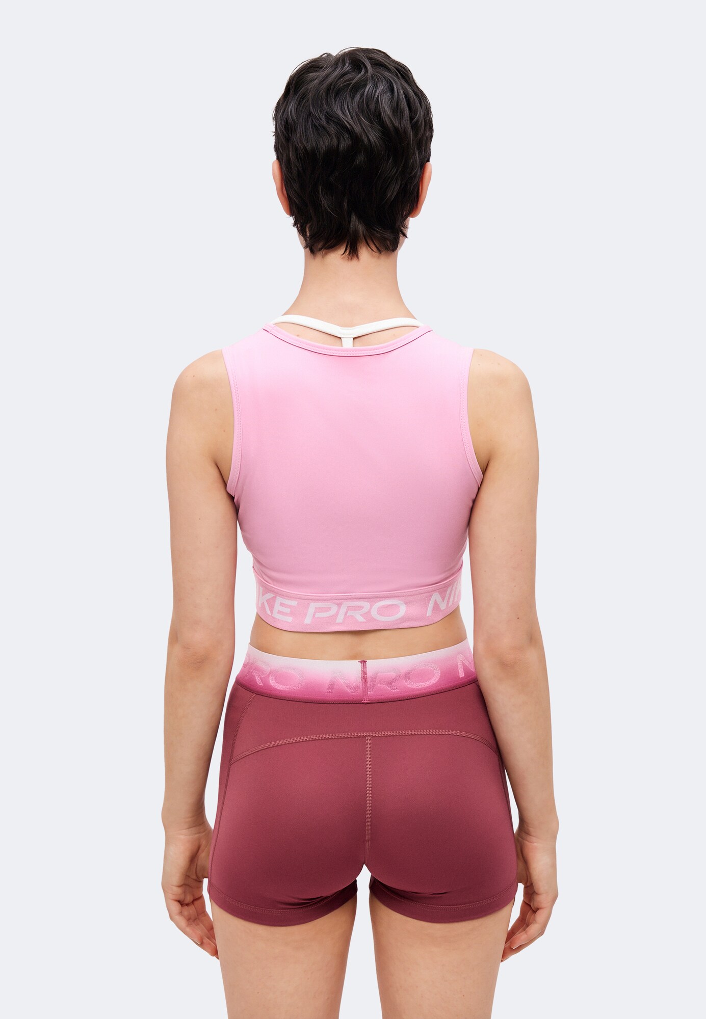 NIKE Top deportivo 'PRO 365' rosa / blanco – imagen 3