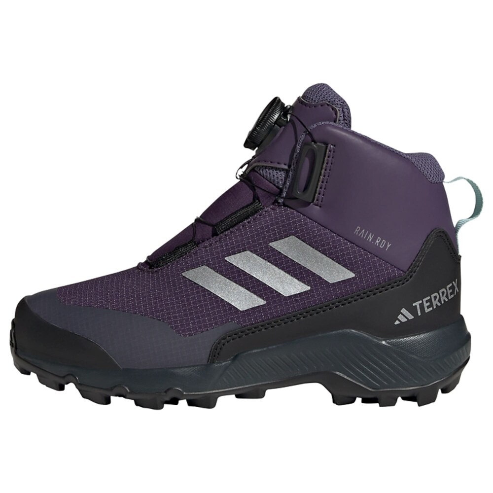 ADIDAS TERREX Outdoorschuh 'Winter Mid BOA RAIN.RDY Hiking' Jungen Größe 37/37.5 grau / brombeer / schwarz
