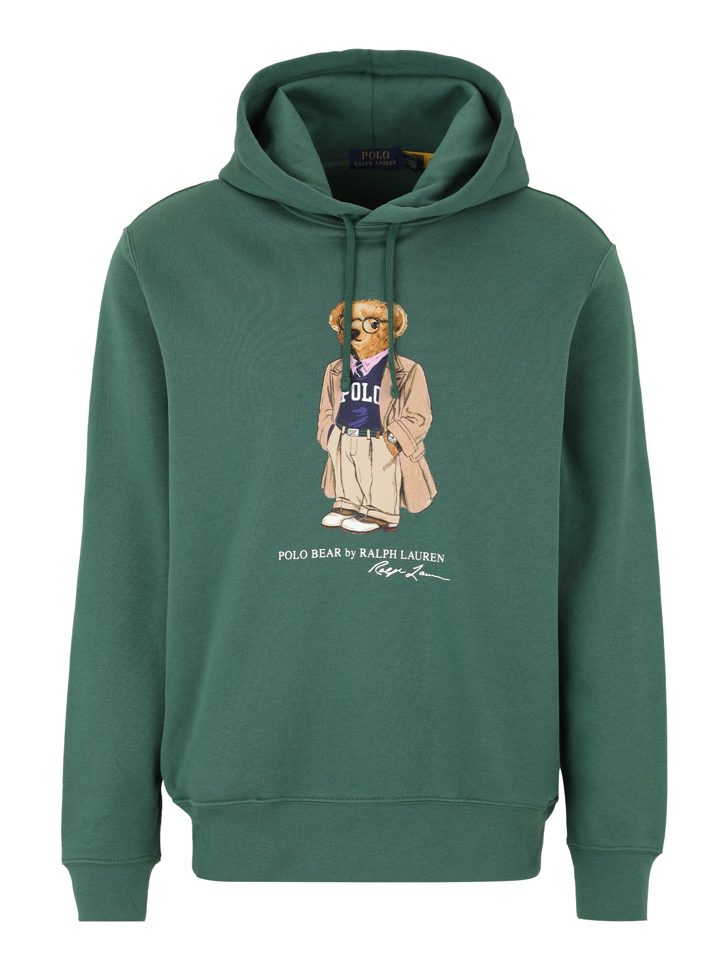 Polo Ralph Lauren Bluză de molton  albastru marin / maro / verde pin / alb