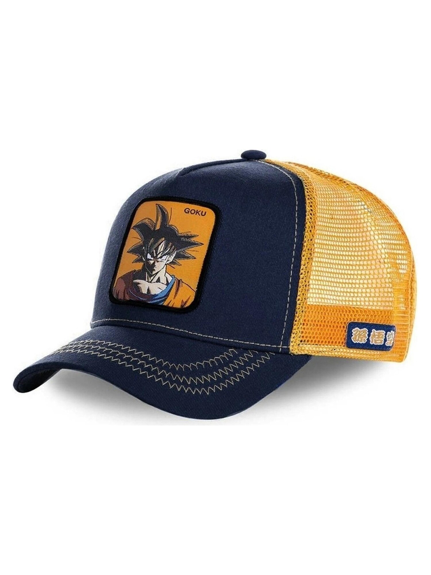 Capslab Gorra 'Gorra collab negra trucker logo bordado goku frente visera curva'  azul