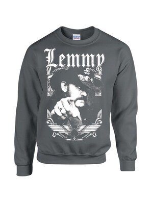 Lemmy Kilmister Sudadera 'Lemmy Kilmister Respect 1945-2015 Sweatshirt'  gris