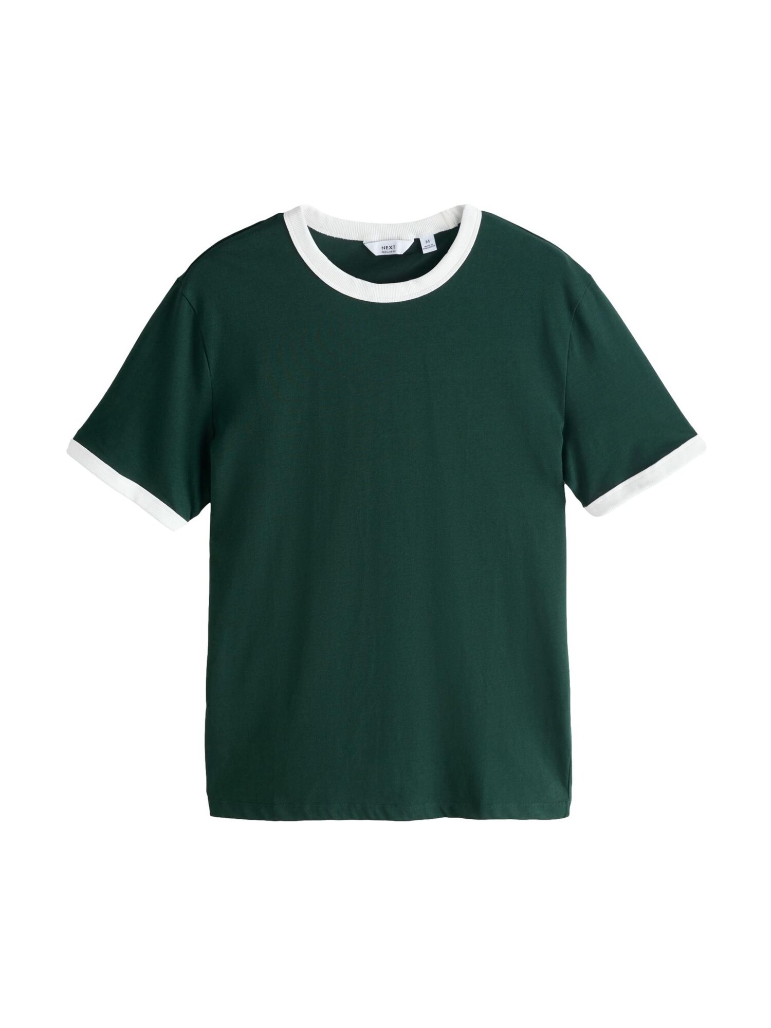 Next Camiseta  verde oscuro / blanco