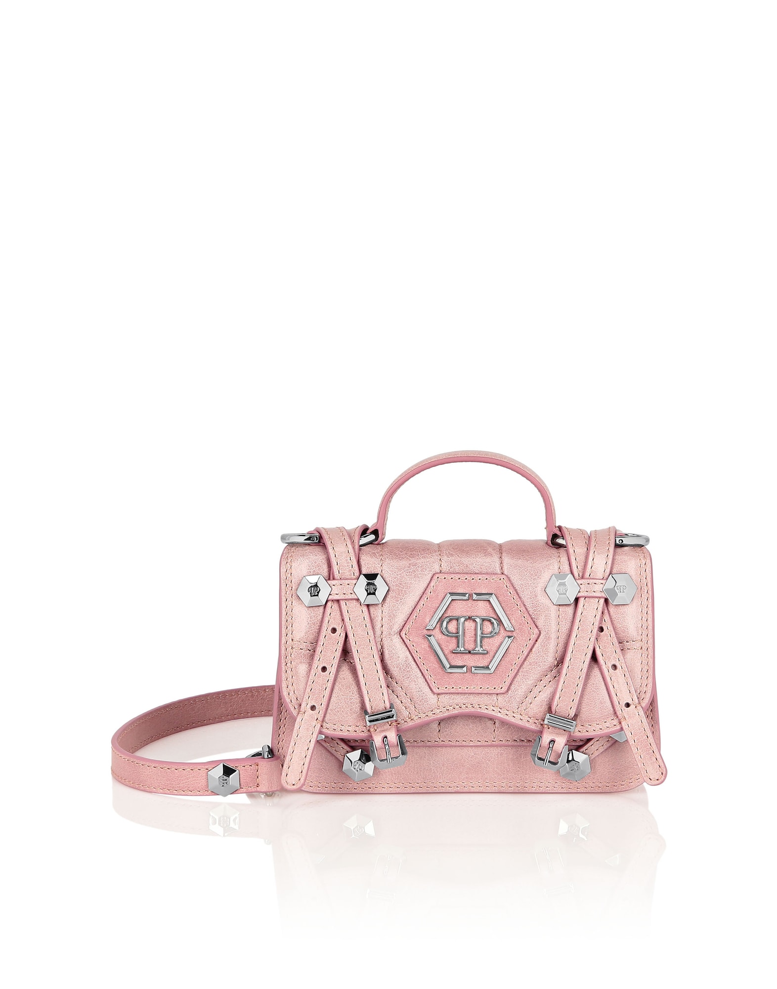 Philipp Plein Borsa a mano  rosa / argento