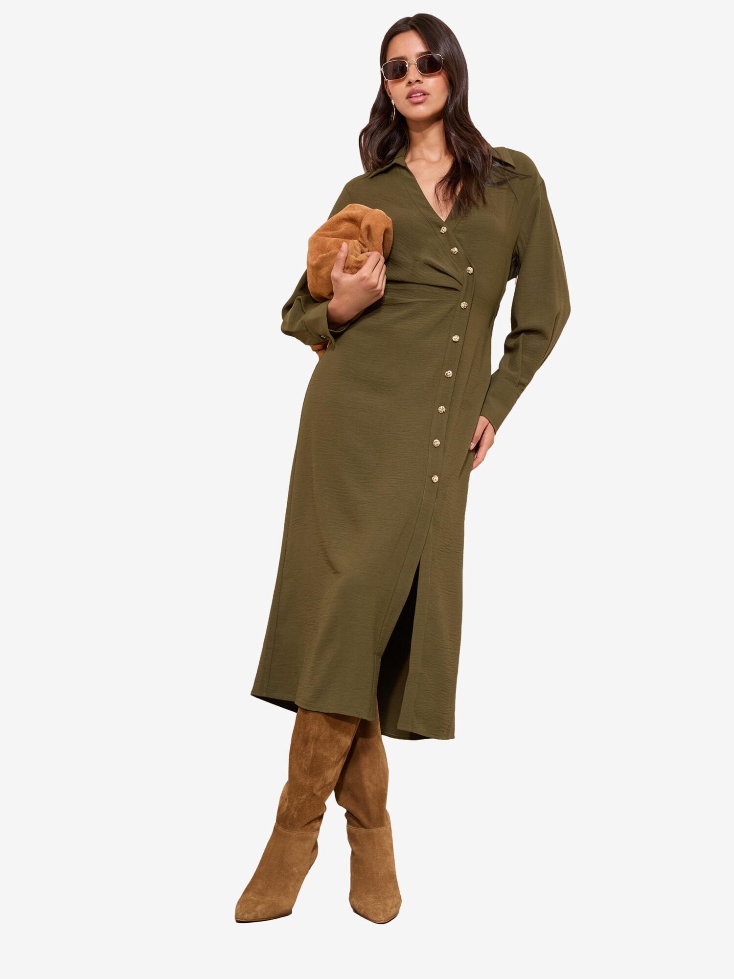 Friends Like These Rochie  kaki