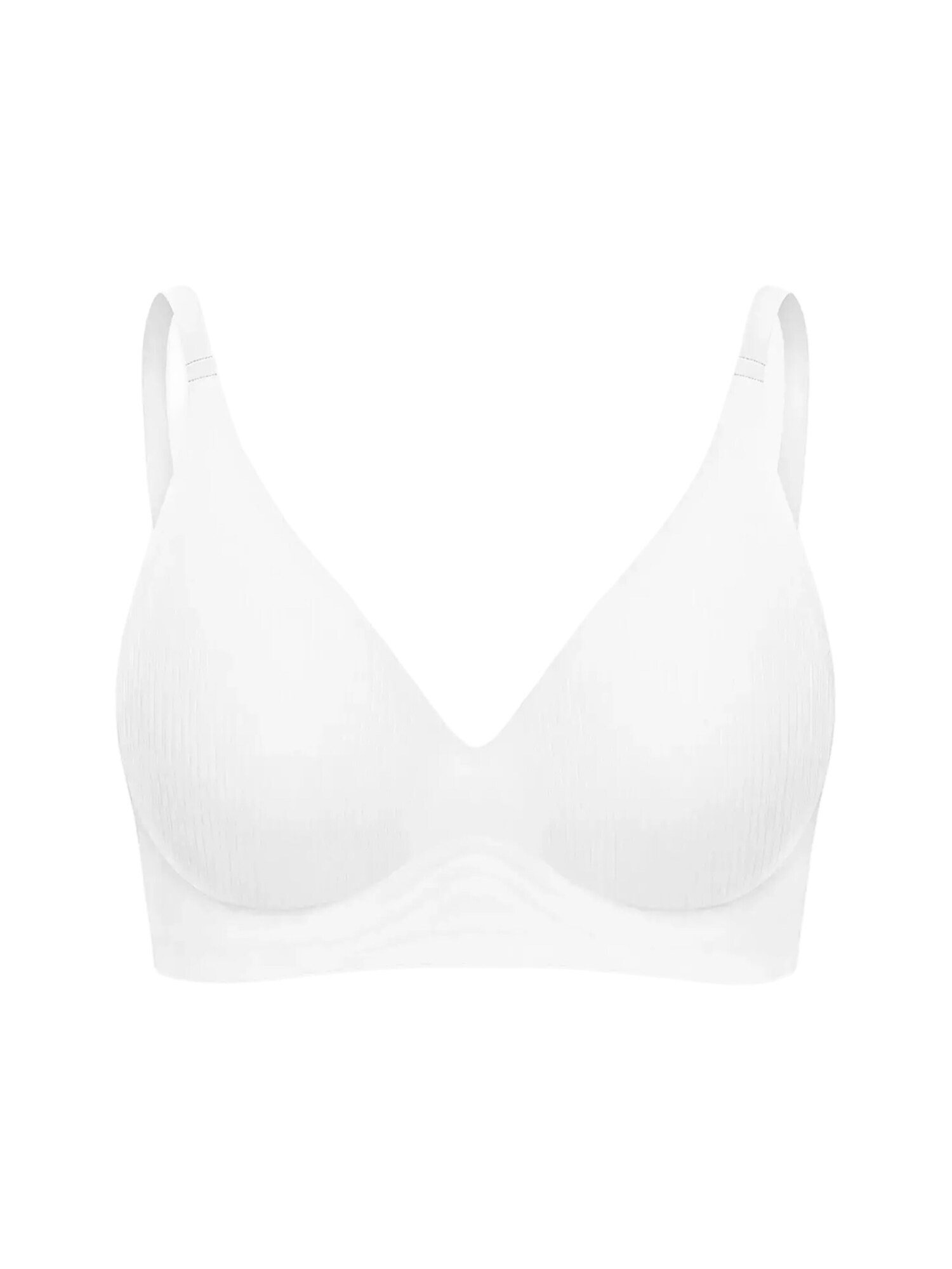 cfab Grudnjak 'Rib Comfort Push-Up BH' bijela