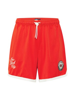 Tommy Jeans Broek ‘ARCHIVE GAMES’ Rood / Zwart / Wit