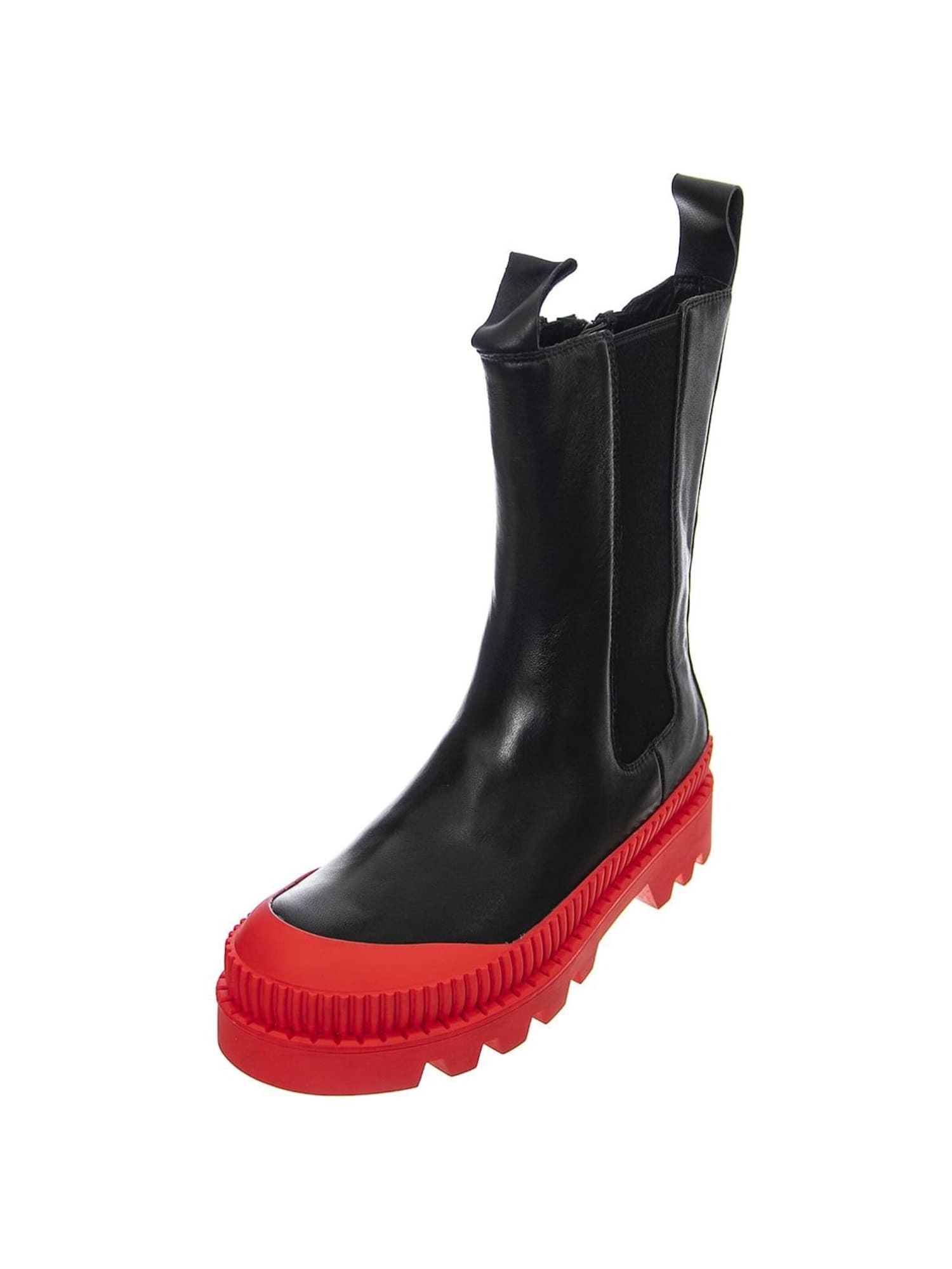 Jeffrey Campbell Laarzen 'Womens Trecking Black Red Boots' zwart