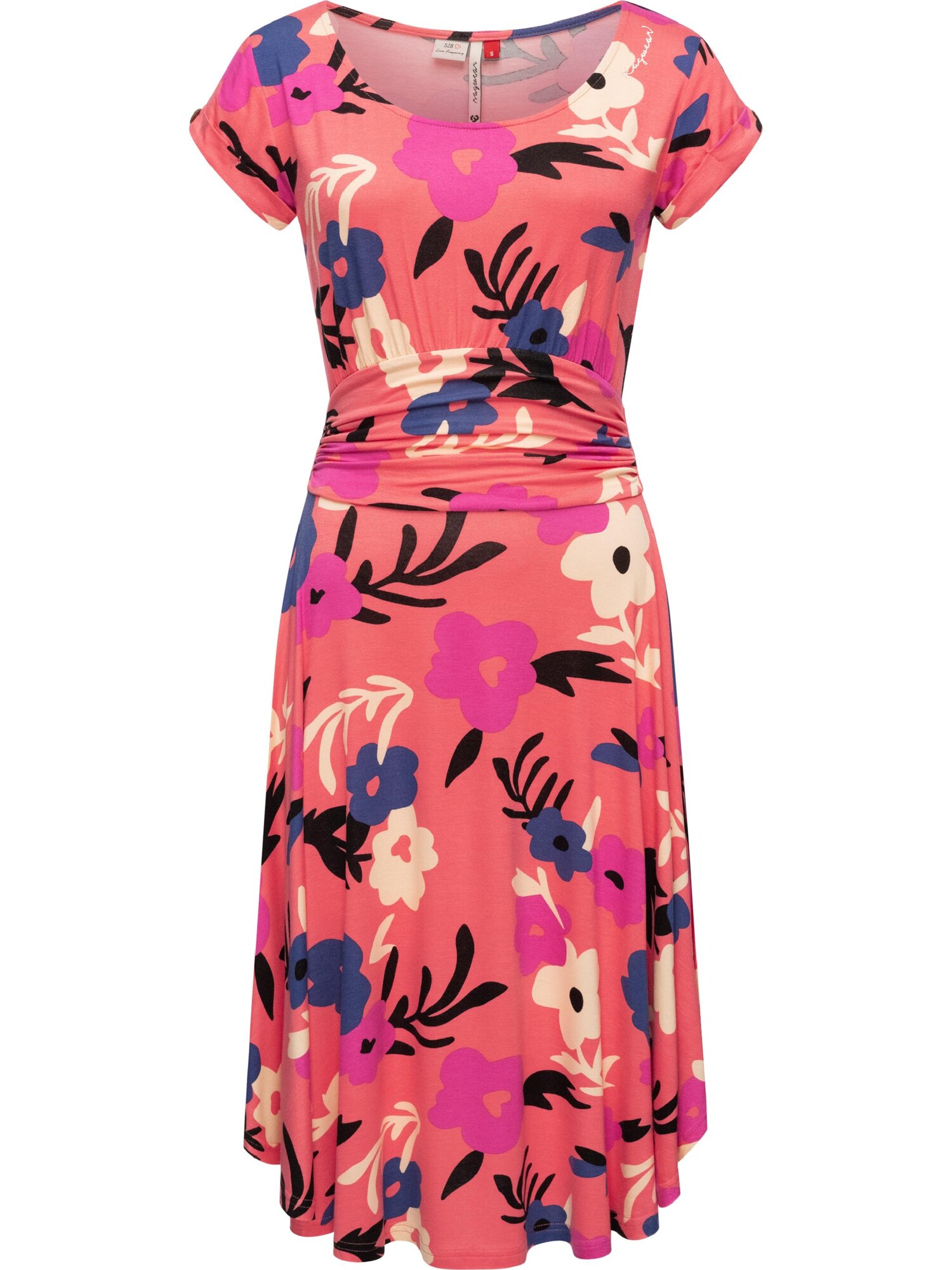 Ragwear Rochie Yvone  bej / portocaliu / roz / negru