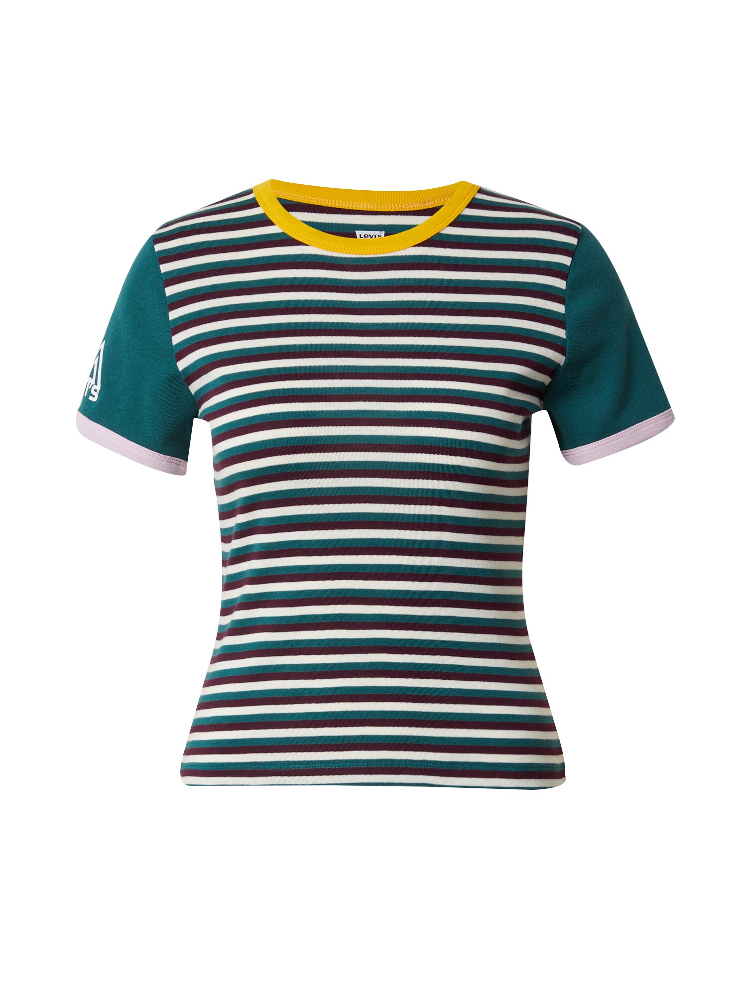 LEVI'S Majica  rumena / smaragd / burgund / bela