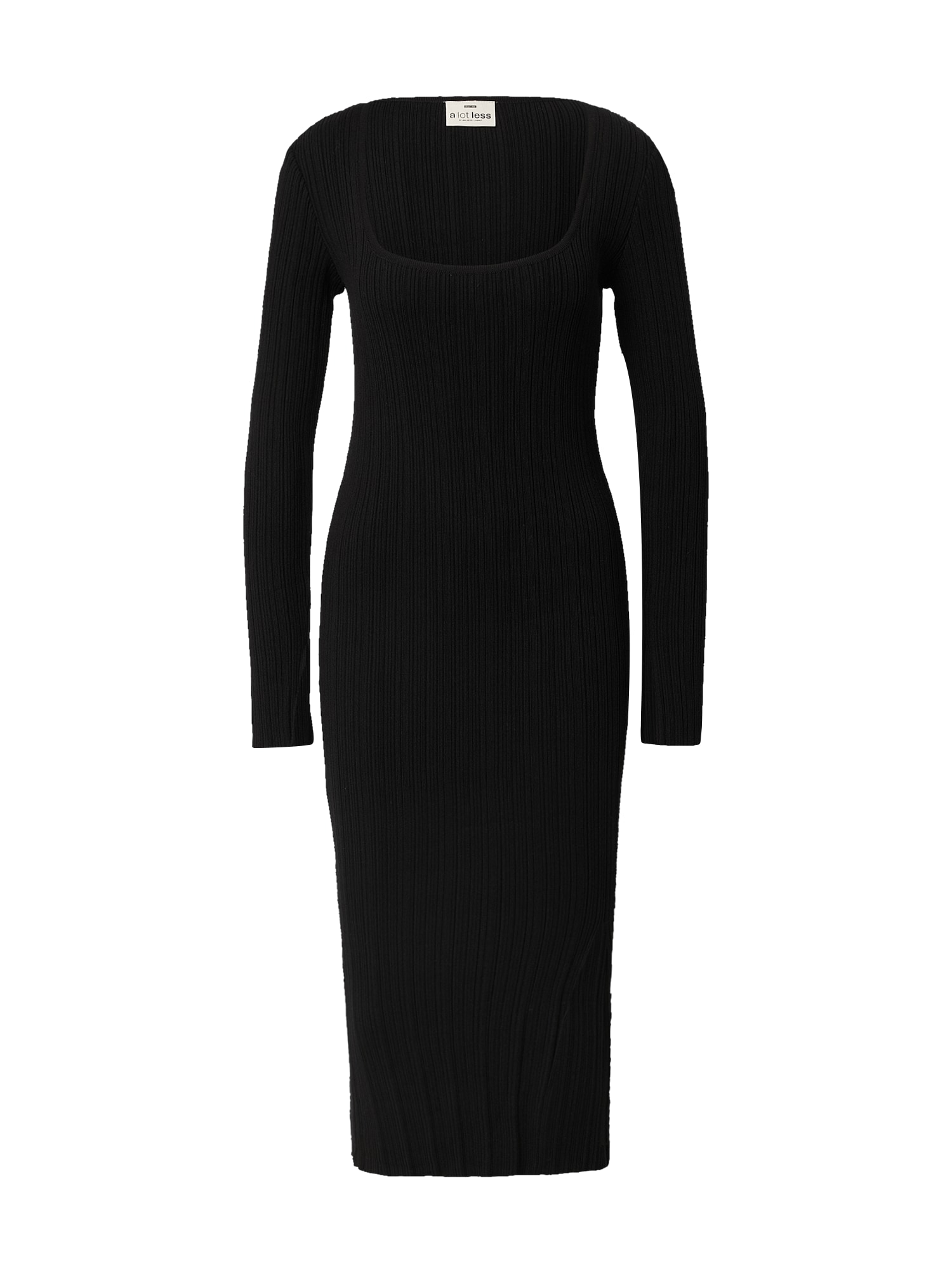 A LOT LESS Megzta suknelė 'Arabella' juoda