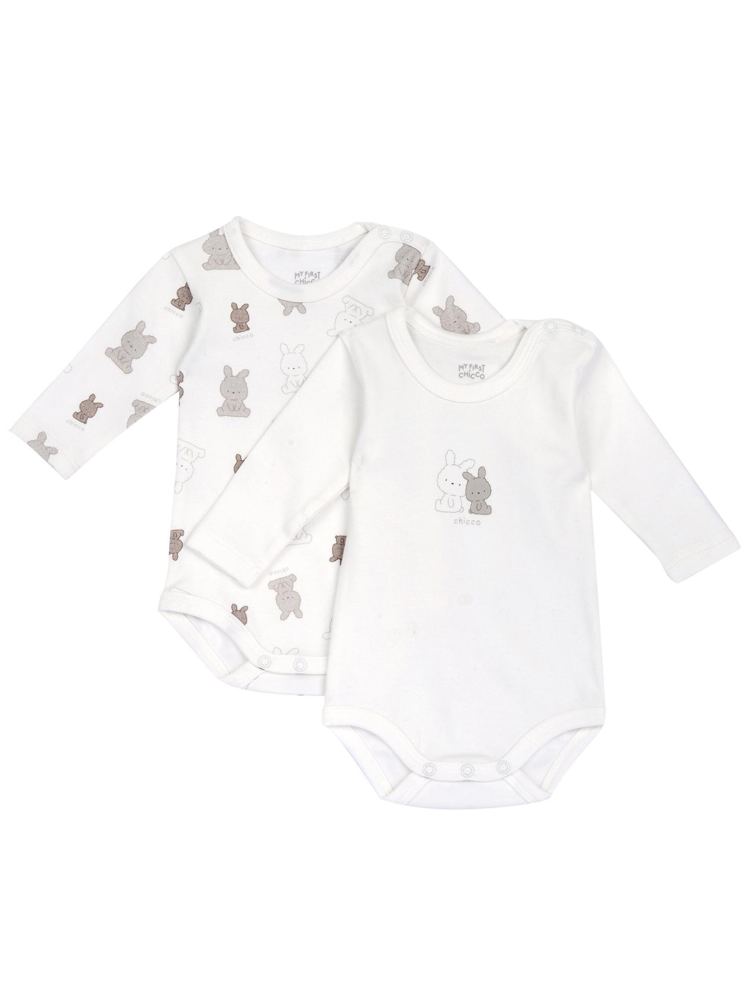 Chicco Salopetă/Body  maro / gri / negru / alb