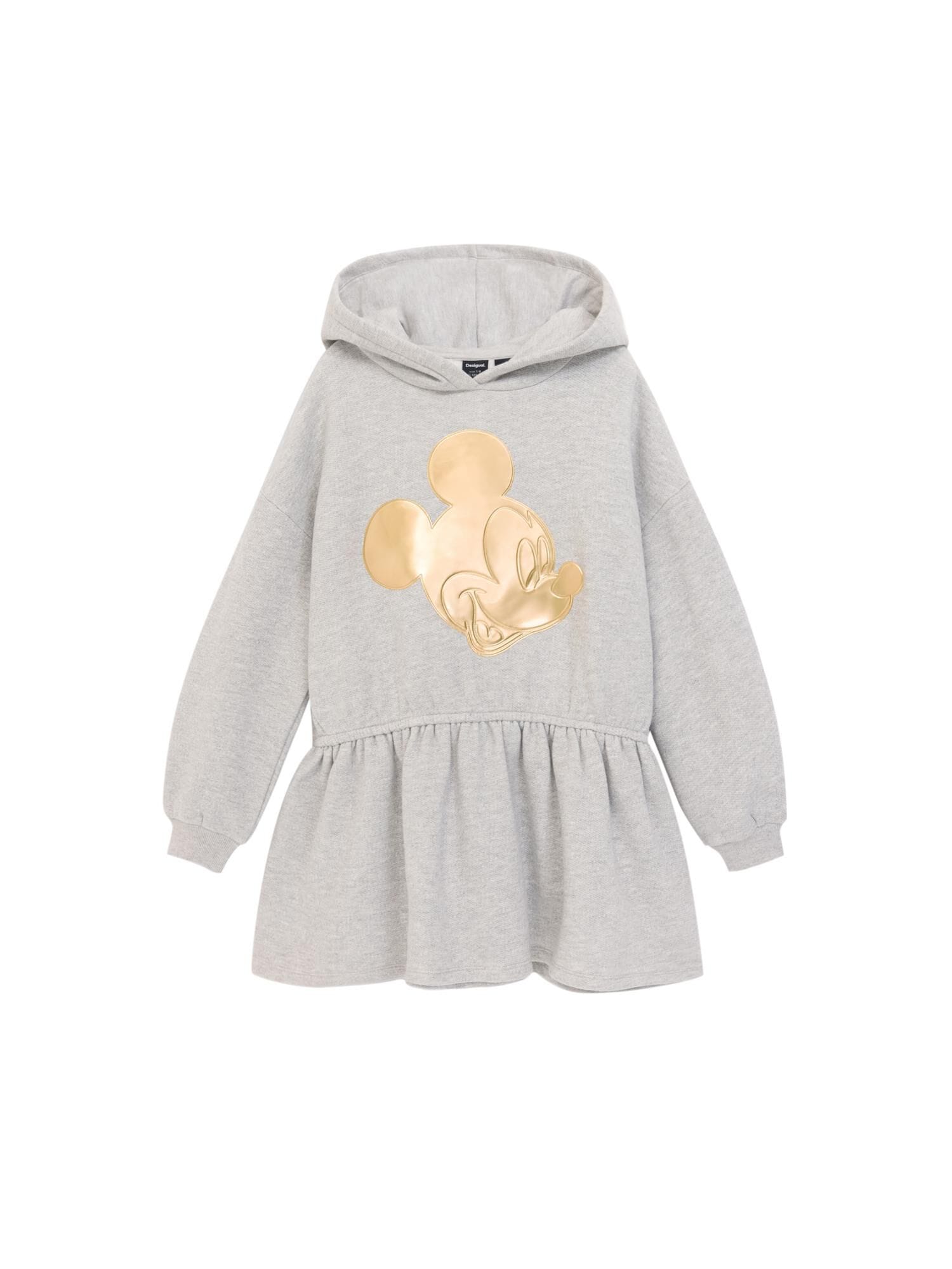 Desigual Rochie Mickey Mouse  galben auriu / gri deschis