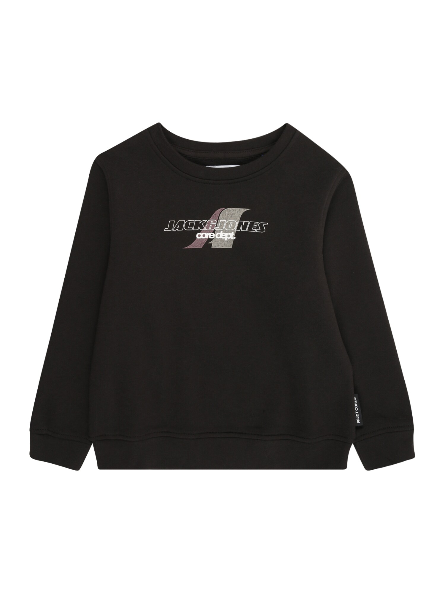 Jack & Jones Junior Mikina 'JCOTIER' fialová / čierna / strieborná / biela