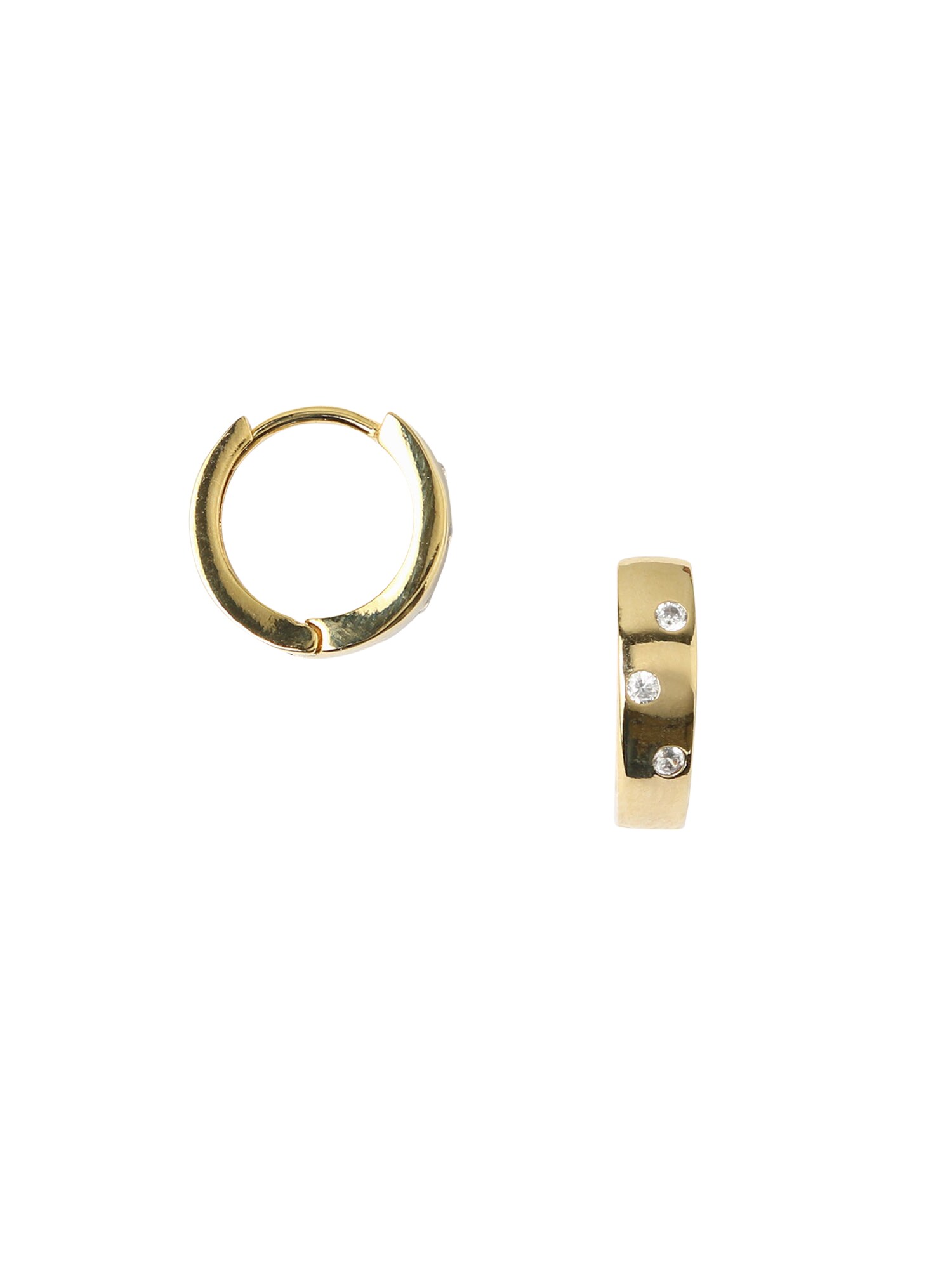 Orelia Auskarai 'Huggie Hoops'  auksas