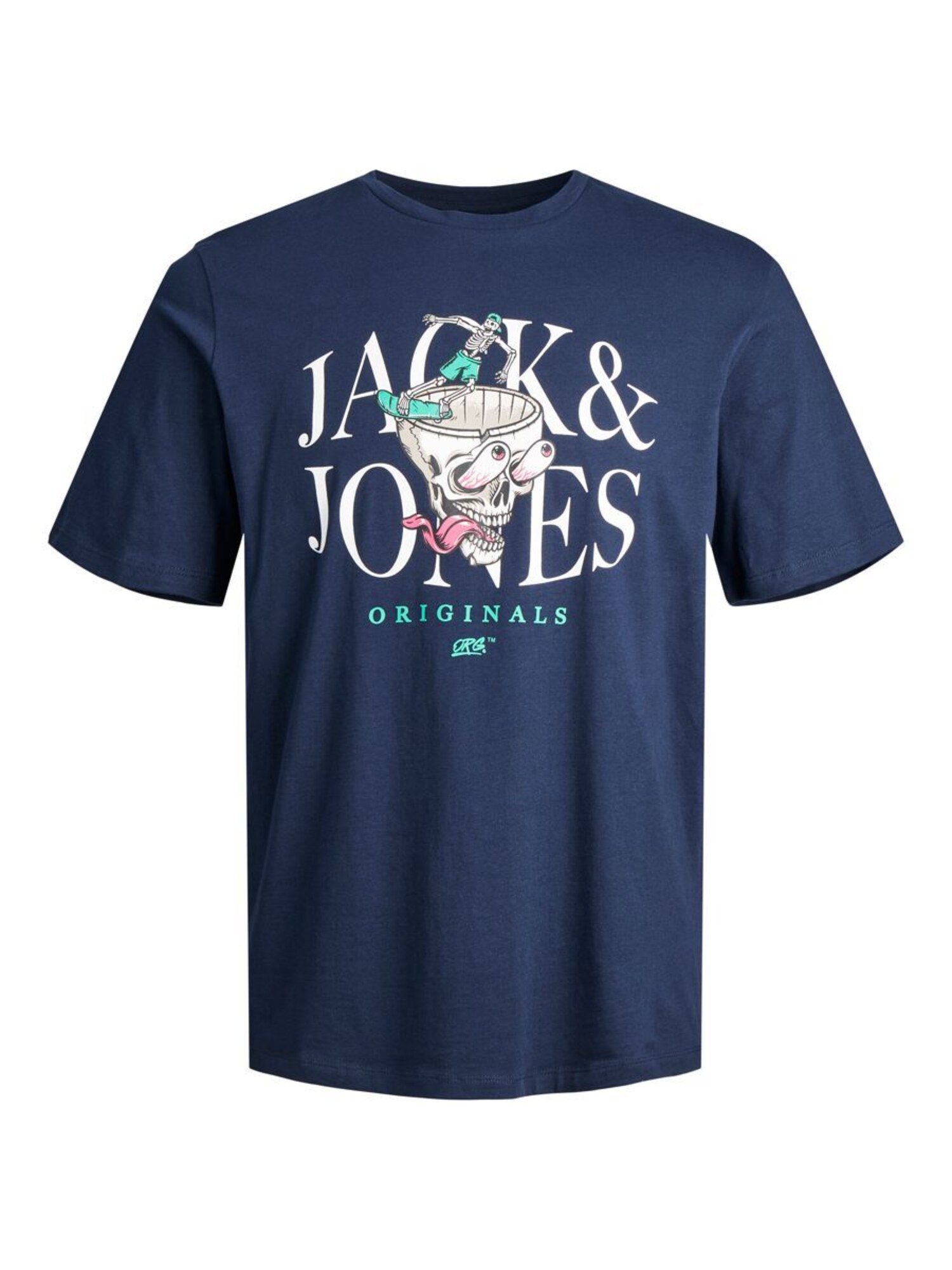 JACK & JONES Tričko 'JORAfter Life'  námornícka modrá / zmiešané farby