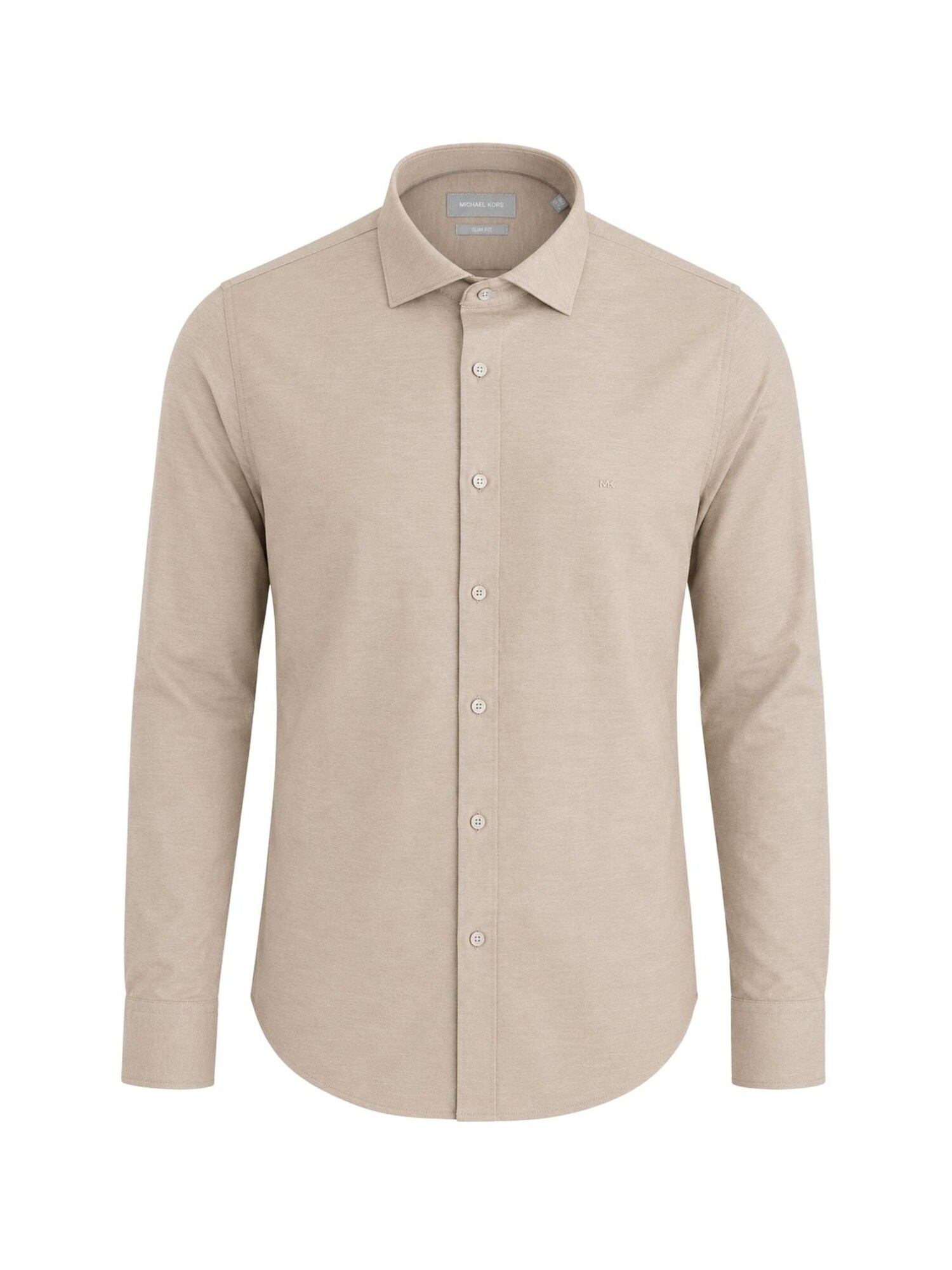 Michael Kors Camisa de negocios 'COTTON LINEN SLIM SHIRT' beige