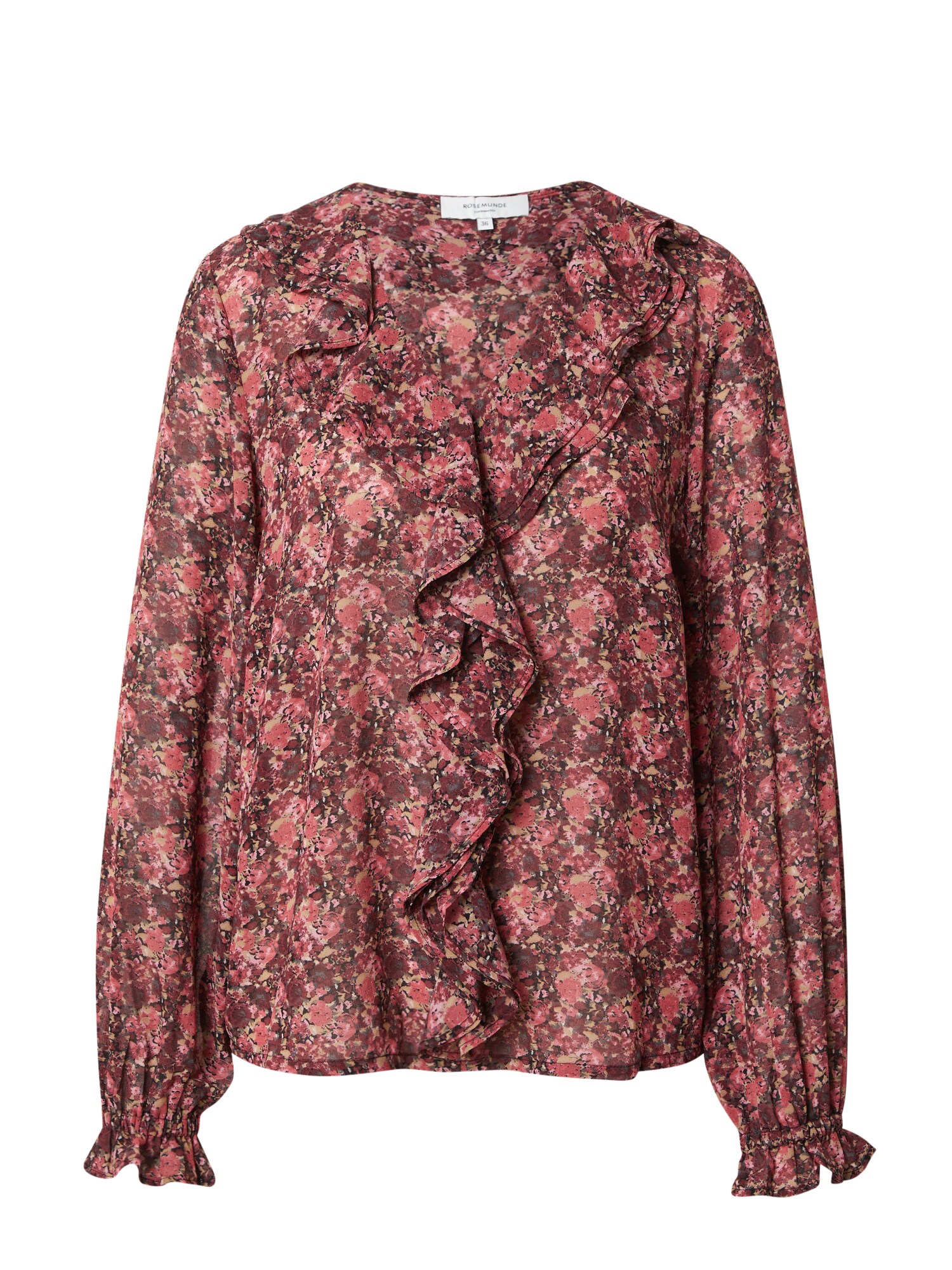 rosemunde Blusa 'Sally'  rosa / rojo / burdeos / negro