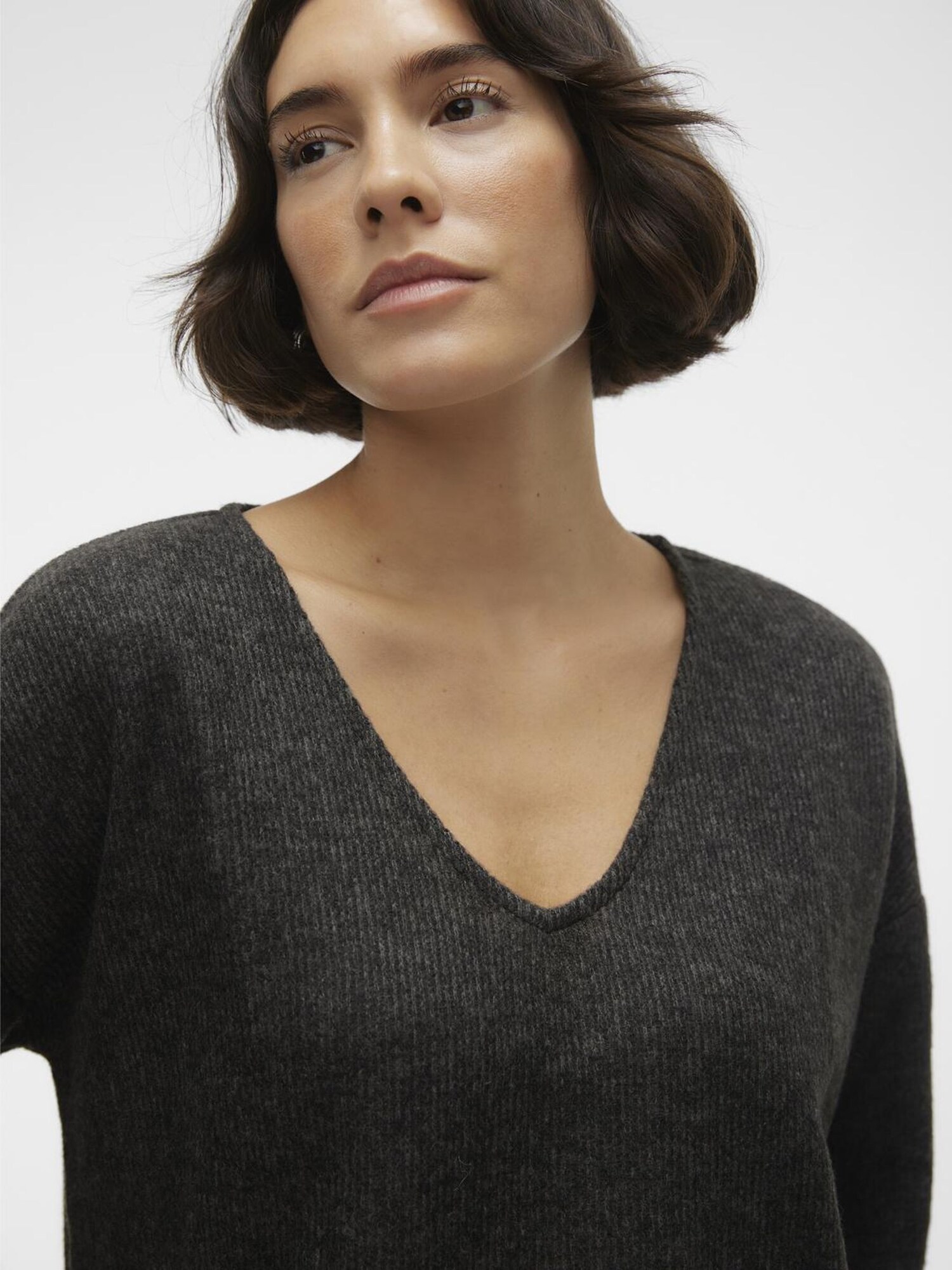 VERO MODA Tričko 'Lis' čierna melírovaná (obrázok 6)