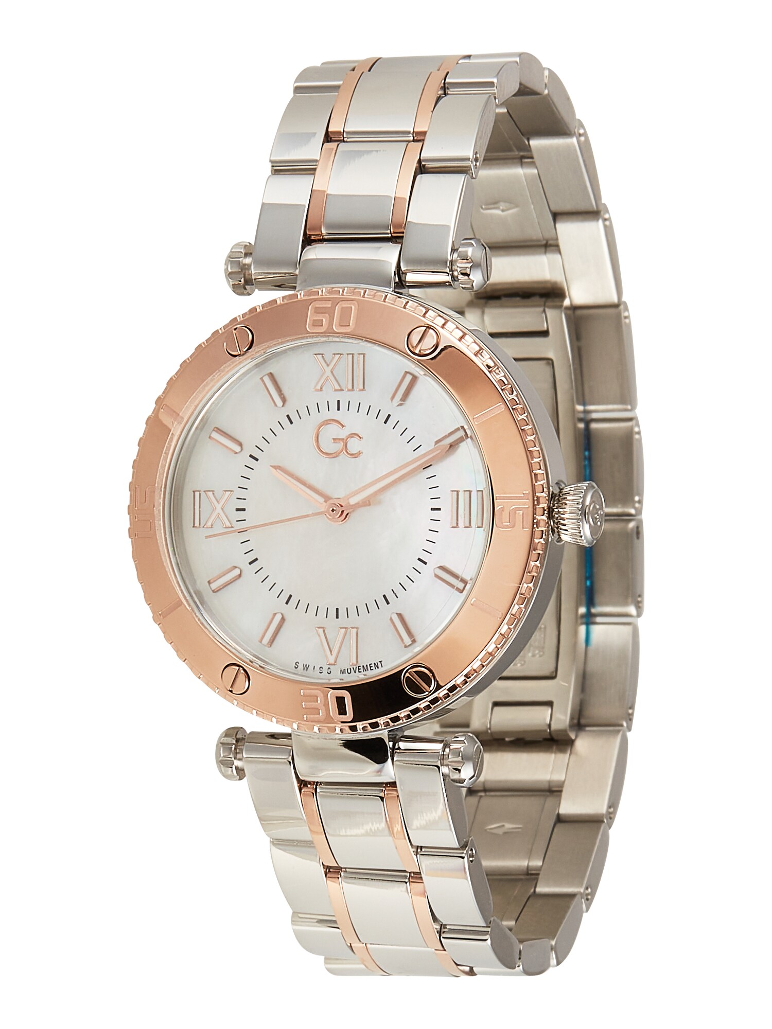 Gc Analoginis (įprasto dizaino) laikrodis rožinio aukso spalva / sidabrinė