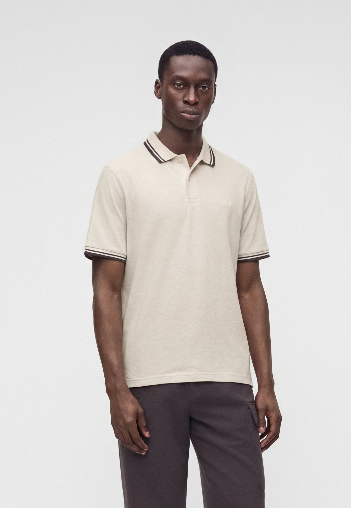 GANT Camiseta beige / chocolate – imagen 4