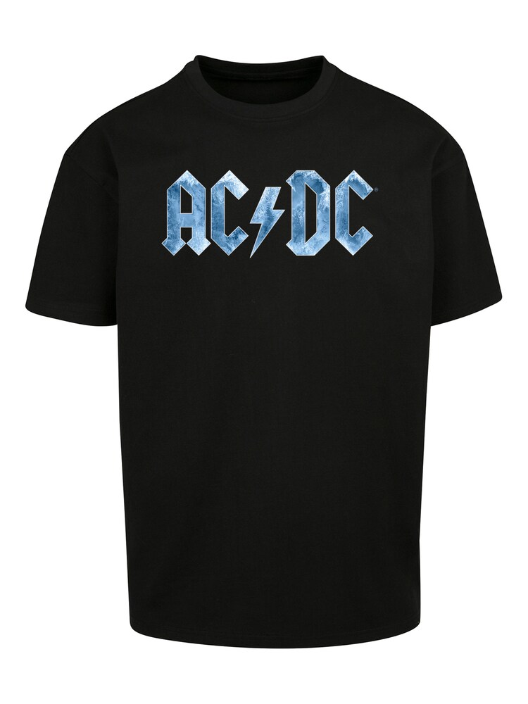 F4NT4STIC T-Shirt 'ACDC' Herren Größe 5XL blaumeliert / schwarz