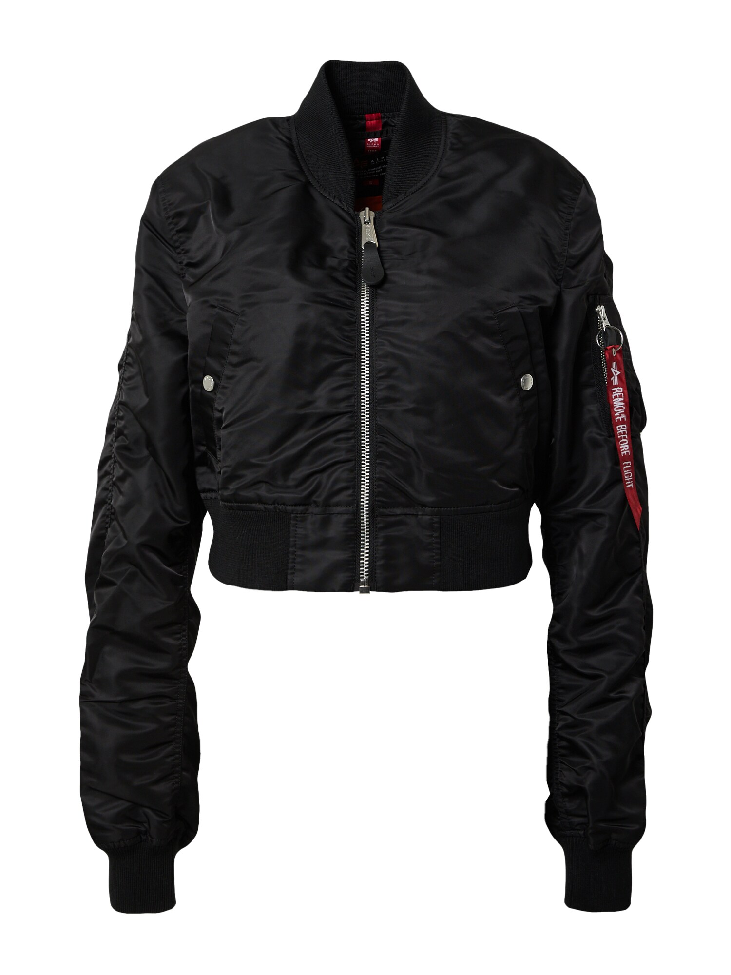 ALPHA INDUSTRIES Prechodná bunda 'MA-1'  čierna